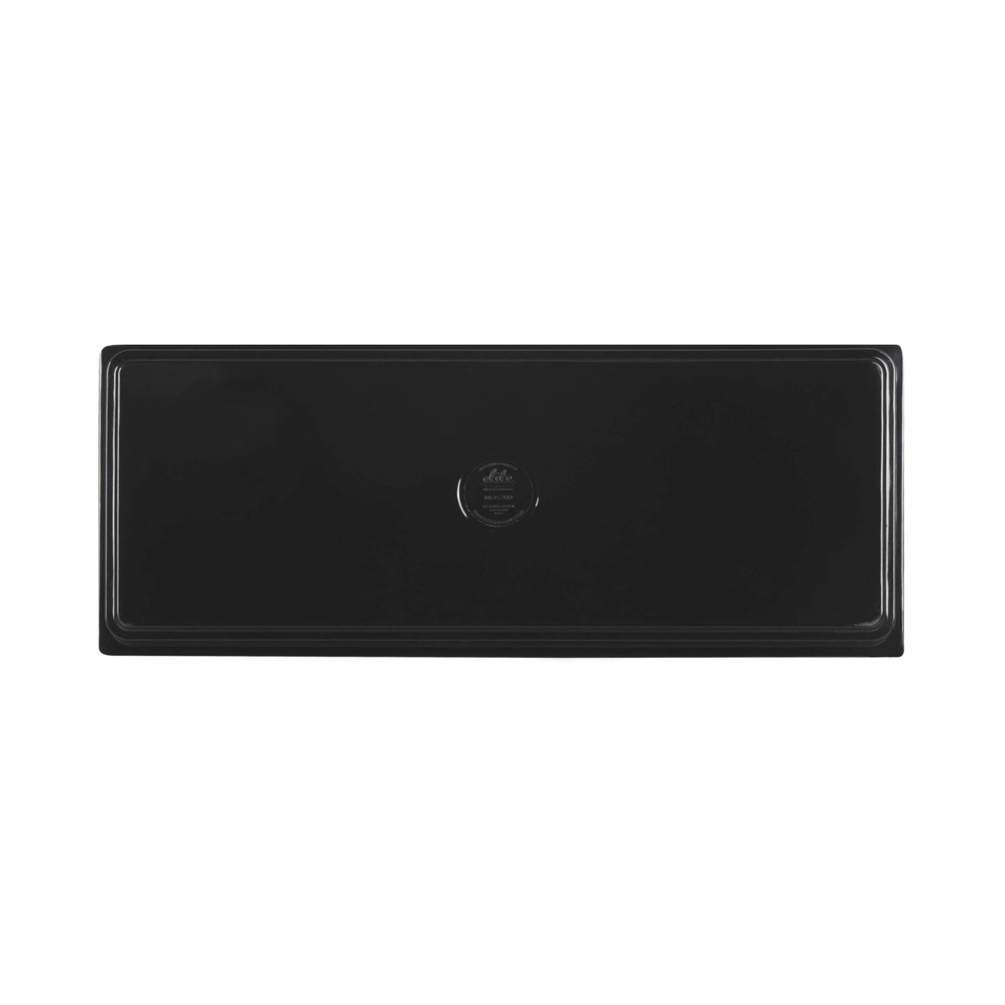 Melamine Rectangular Reversible Bin Lid - Black