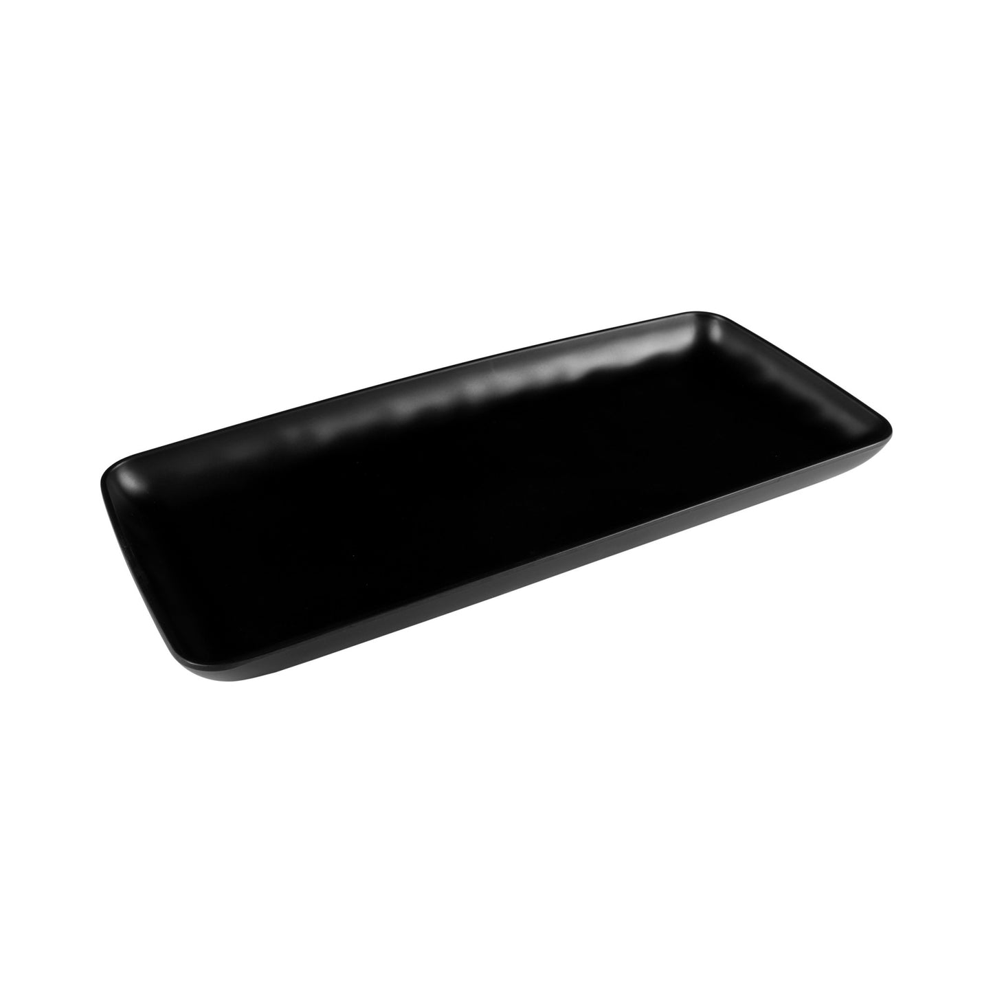 Melamine Rectangular Plate - Black