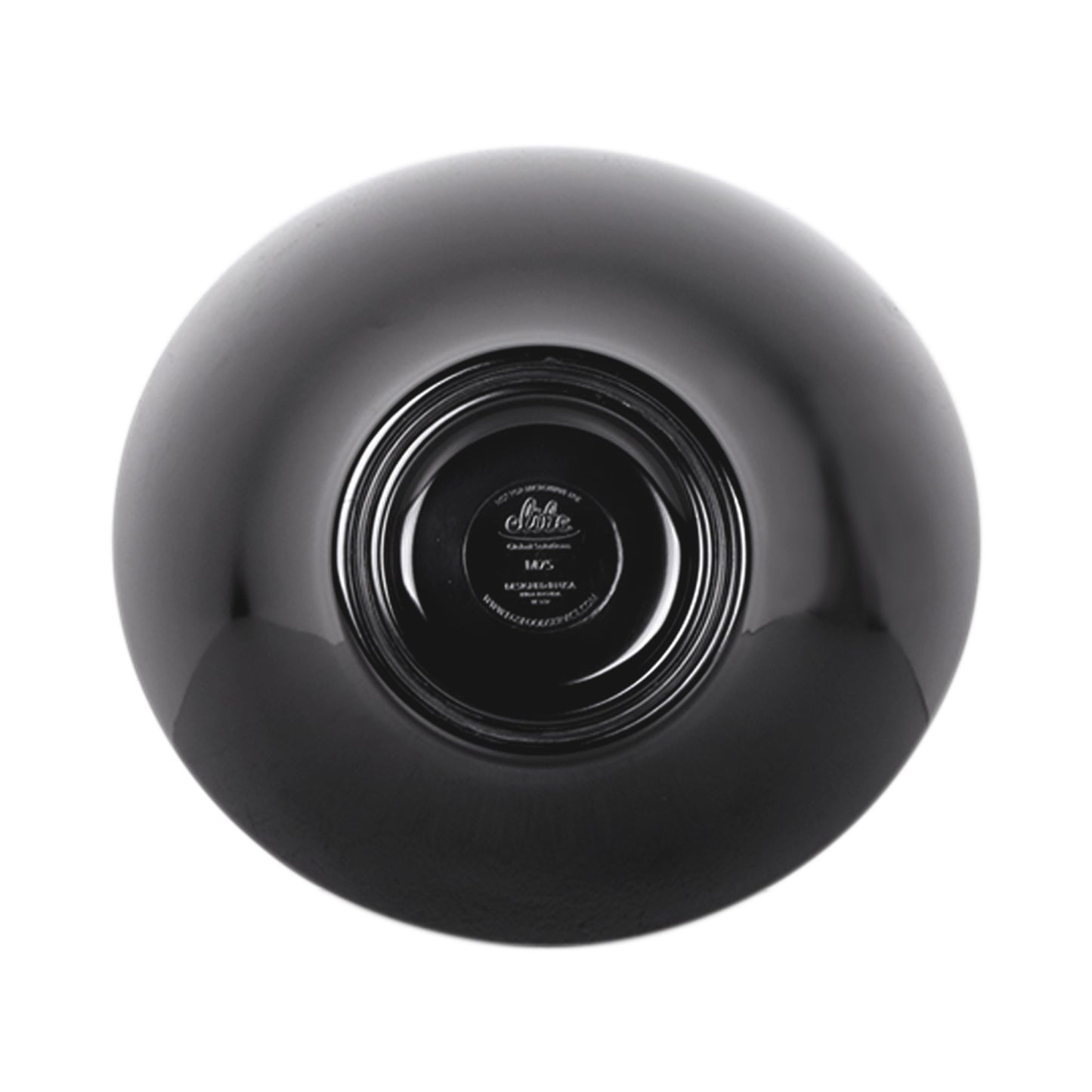 Melamine Round Bowl - Black