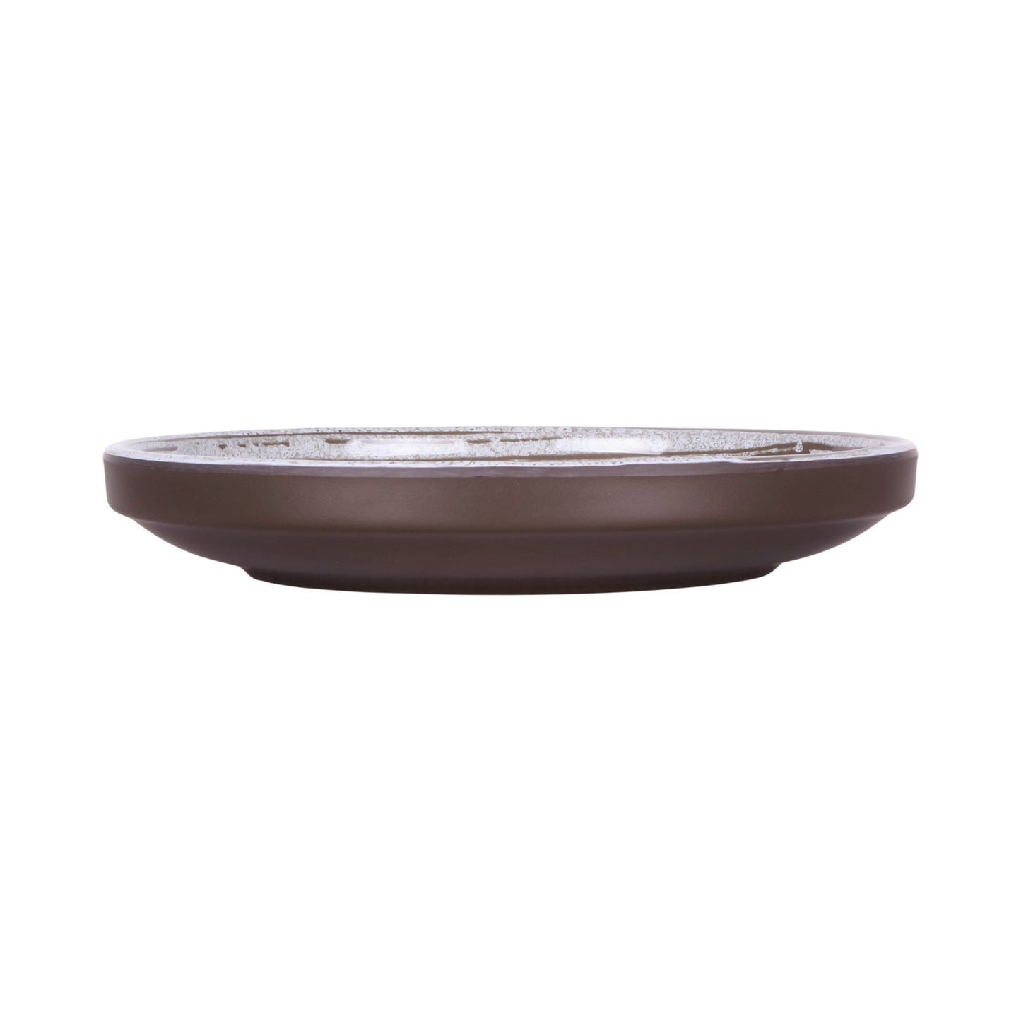 Melamine Round Coupe Plate - Stardust White