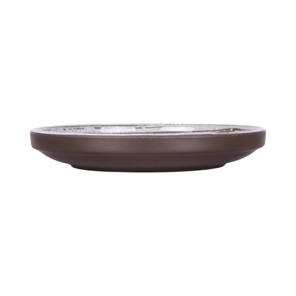 Melamine Round Coupe Plate - Stardust White