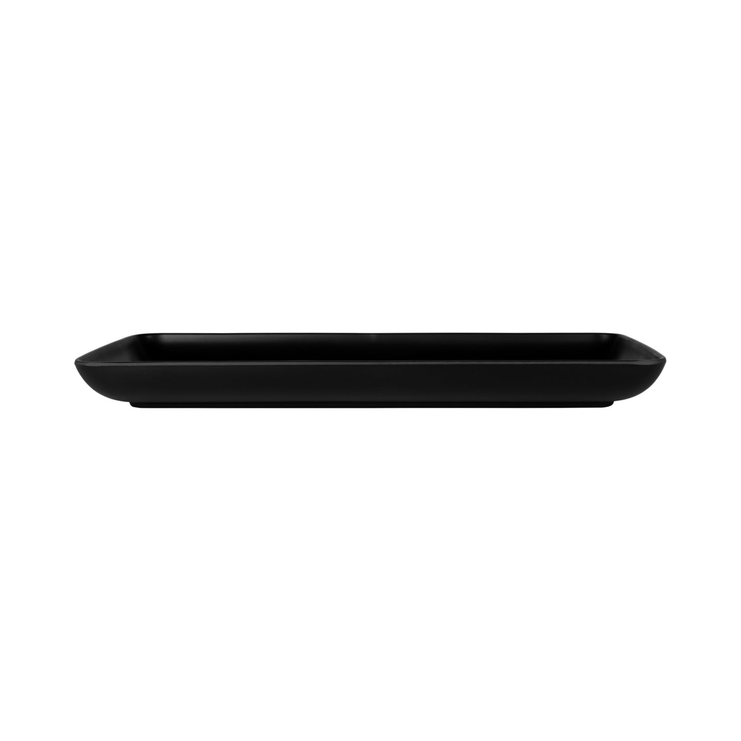 Melamine Rectangular Plate - Black