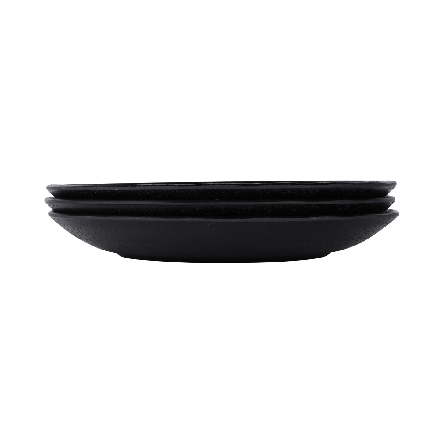 Melamine Round Plate - Black