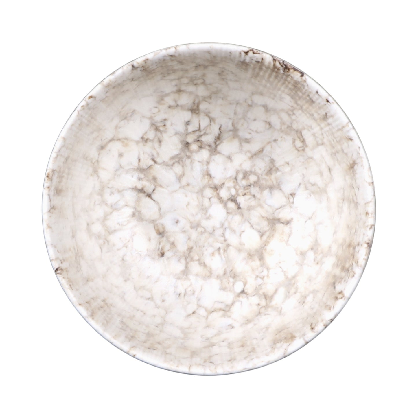 Melamine Round Bowl - Brown Marble