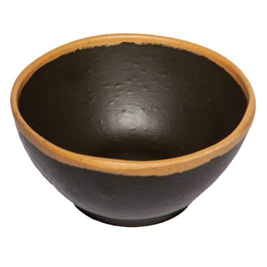 10 oz. Brown, Melamine, Soup, Salad, or Pasta Nappie Bowl, (13 oz. rim-full), 5" Top Dia., 2" Deep, G.E.T. Pottery Market Glazed (12 Pack)