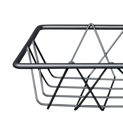 Metal Rectangular Wire Basket - Gunmetal Grey