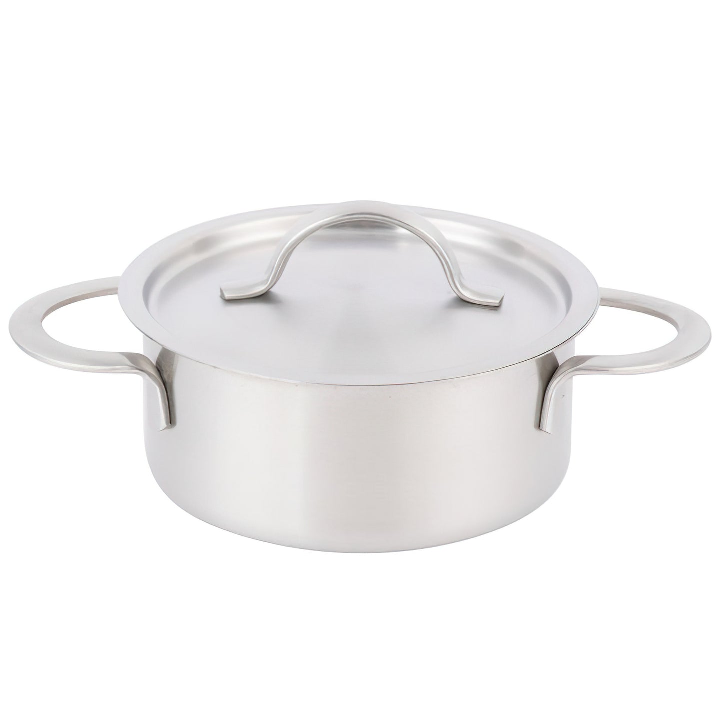 10 oz Stainless Steel Mini Stock Pot with Lid