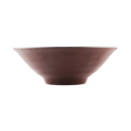 Melamine Bowl - Aubergine Matte Finish Outside/Abyss Gloss Finish Inside