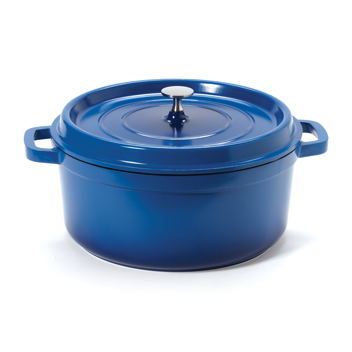 6.5 qt. (7 qt. rim-full), 11" Induction Ready Round Dutch Oven w/ Lid, 4.5" deep (Clear Coat)