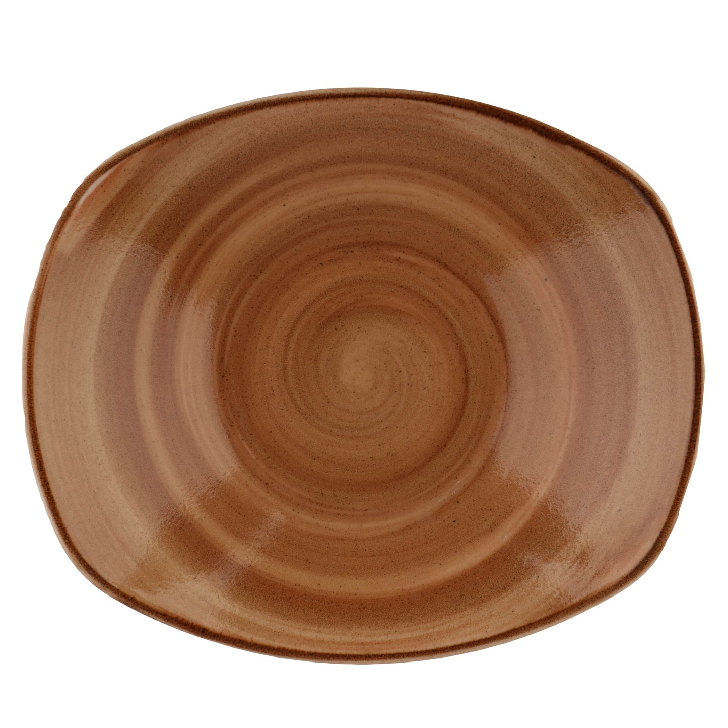 34.3 oz. Brown Porcelain Pasta Bowl, 10 5/8" x 9 3/4", Corona Artisan Brown (Stocked) (12 Pack)