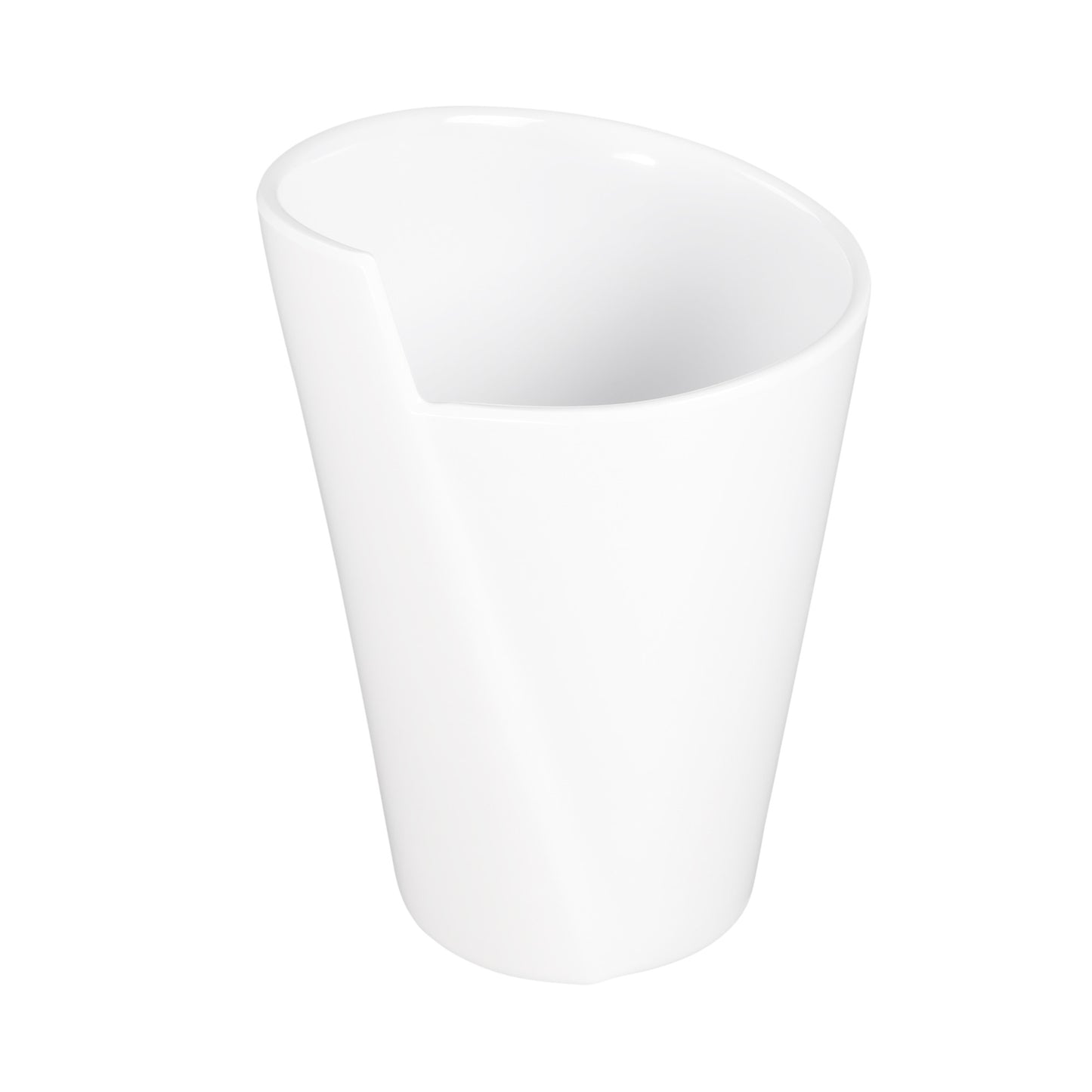 Melamine Large Spiral Crock - White