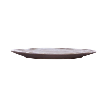 Melamine Round Plate - Stardust White