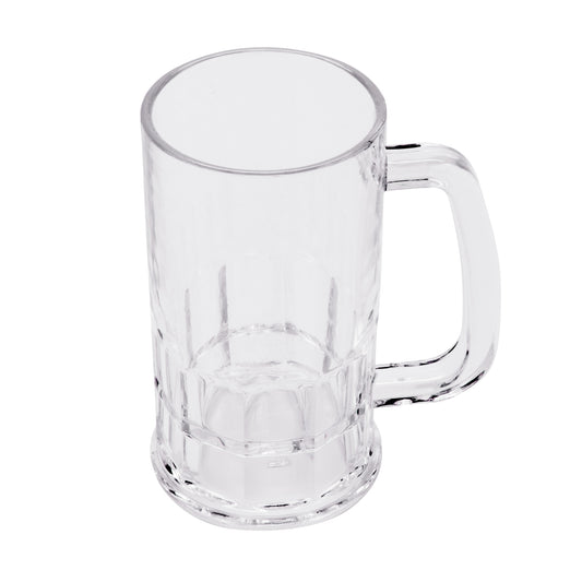 20 oz. (20.55 oz. Rim-Full), 3.5" (5" w/Handle) Beer Mug, 6.25" Tall (Set of 4 ea.)