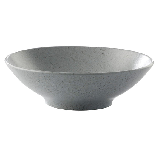 18.4 oz. Speckled Grey Reactive Glaze Porcelain Bowl, 7 1/4" Dia., Corona Cosmos Moon (Stocked) (12 Pack)