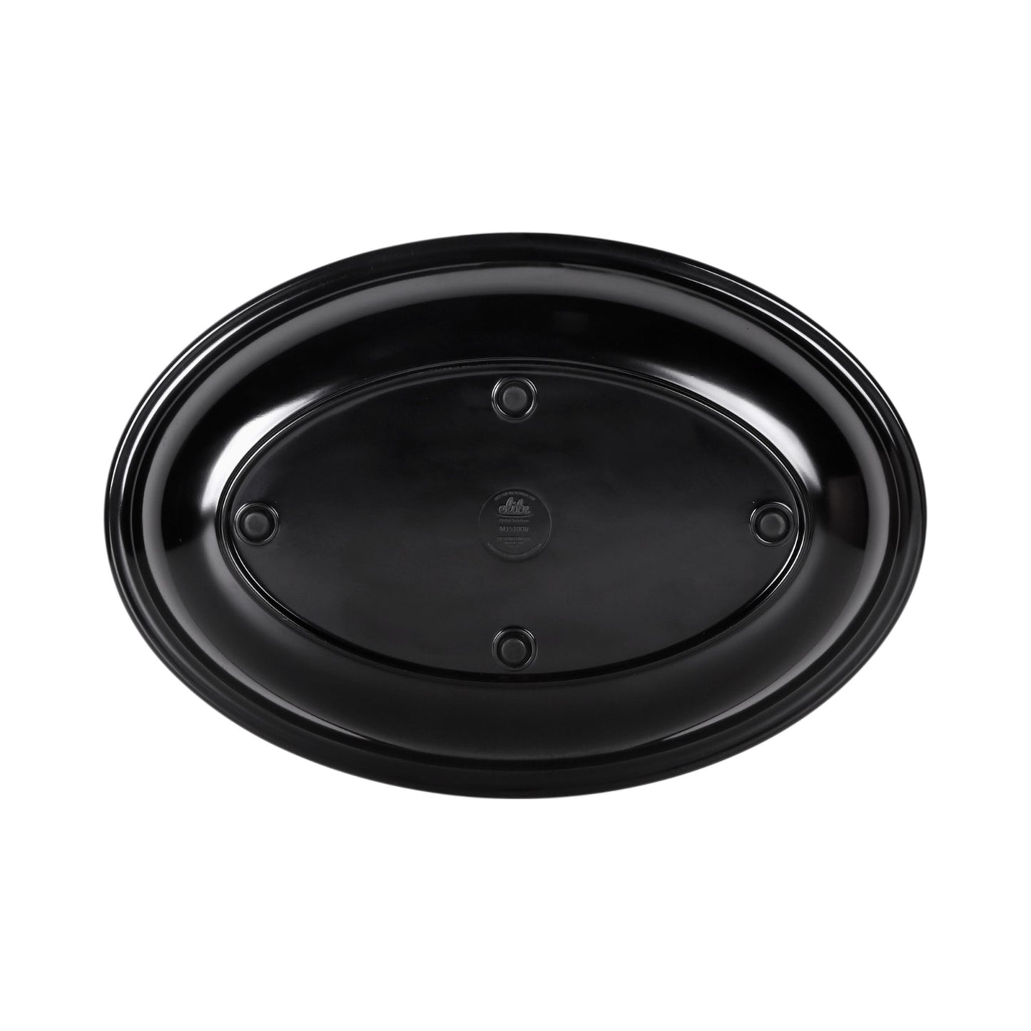 Melamine Oval Platter - Black