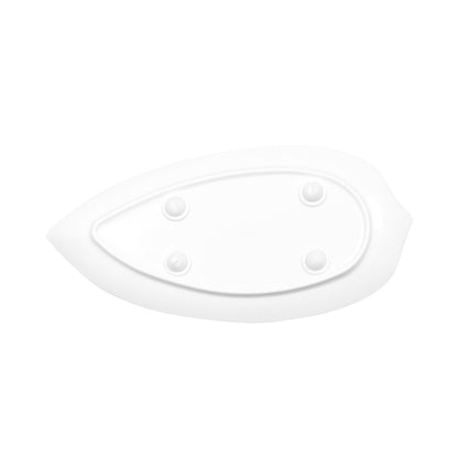 Melamine Small Leaf Platter - White