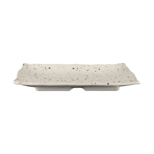 Melamine Rectangular Plate - Chocolate Chip