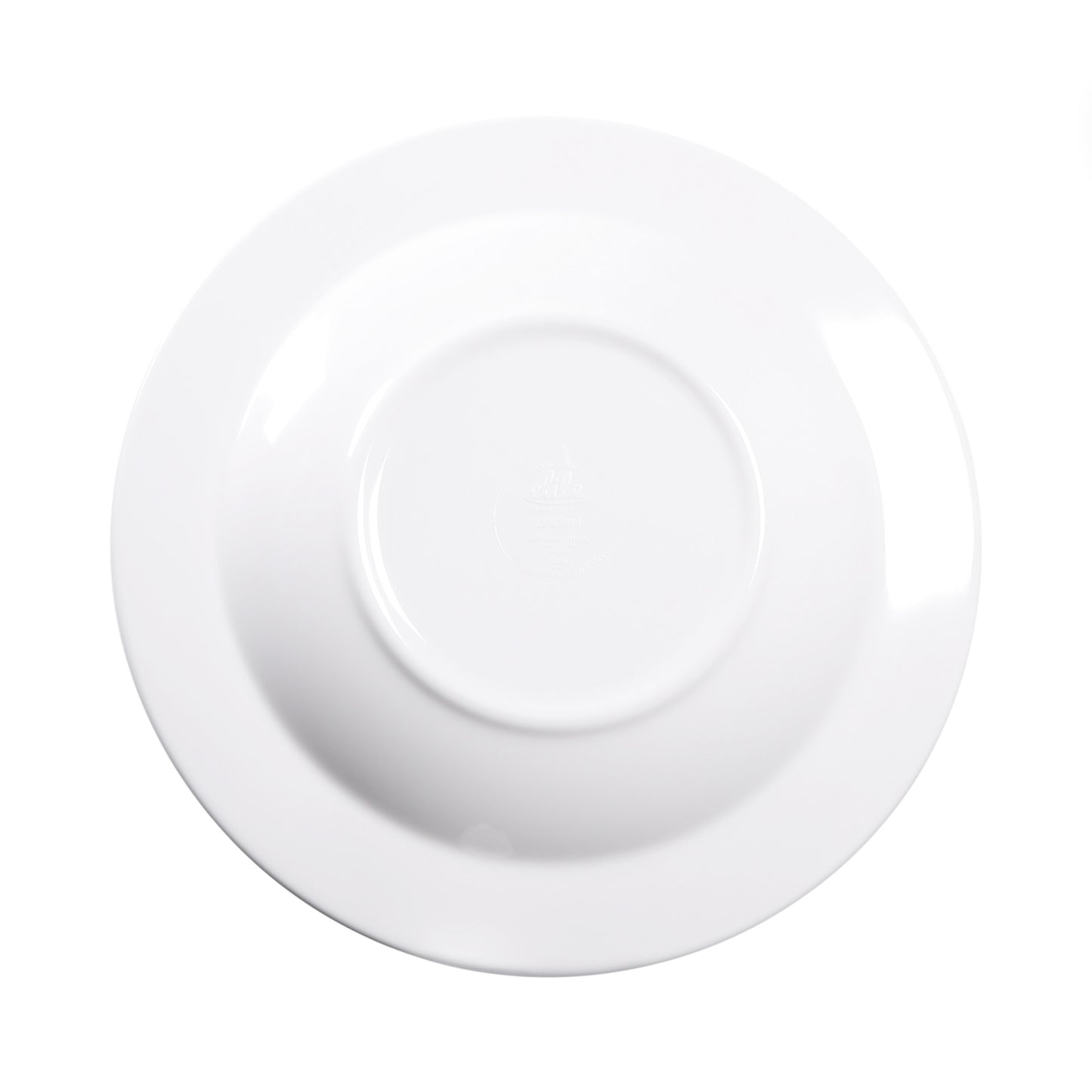 Melamine Round Crackle Pasta/Soup Bowl - White