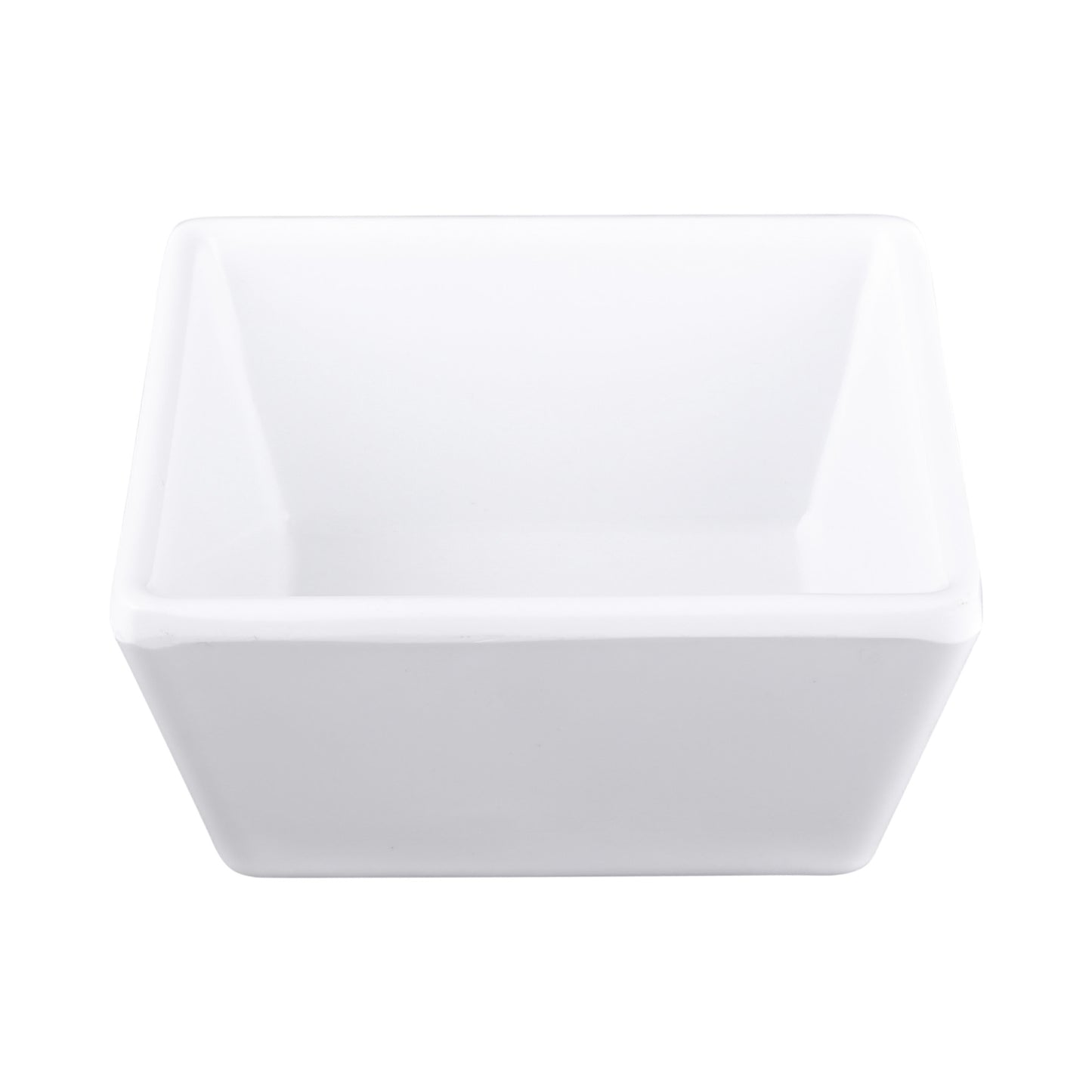 Melamine Square Ramekin - White