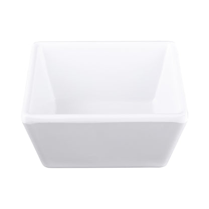 Melamine Square Ramekin - White
