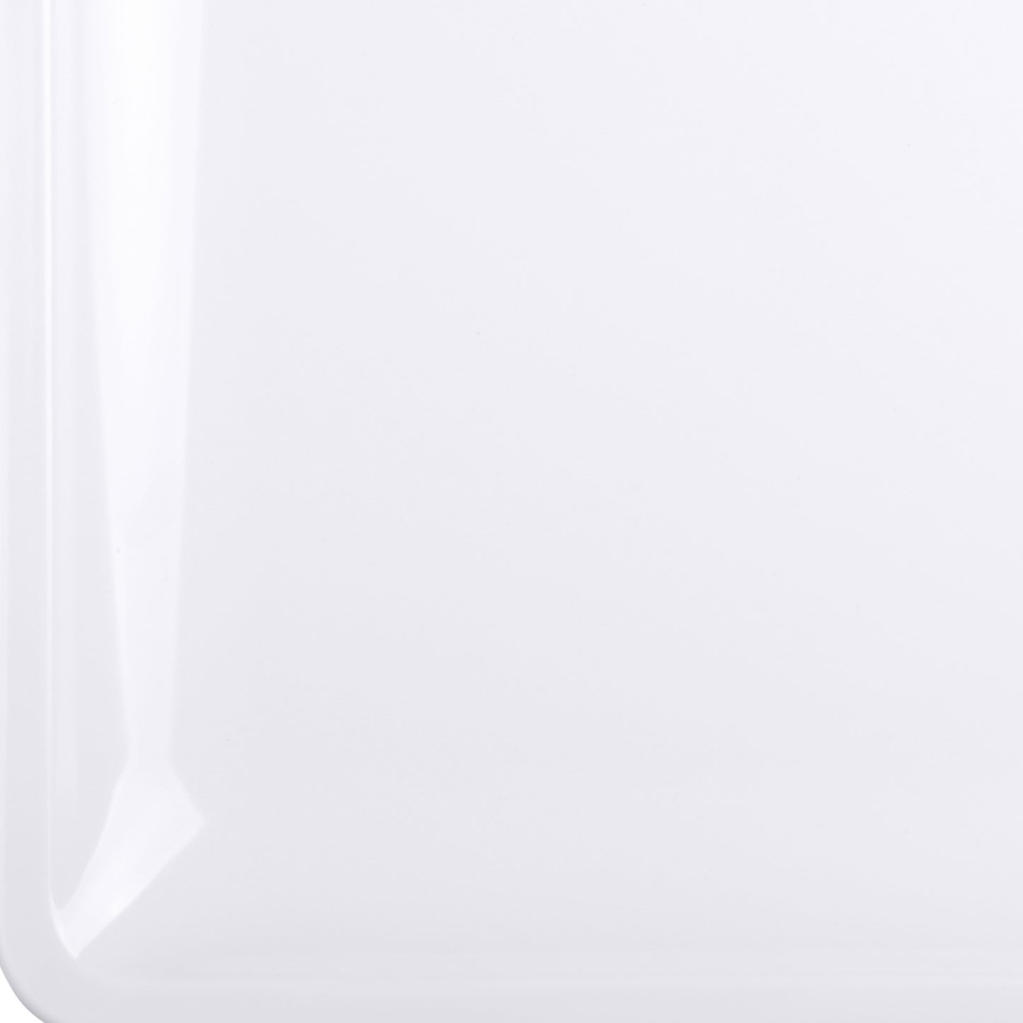 Melamine Square Coupe Platter - White