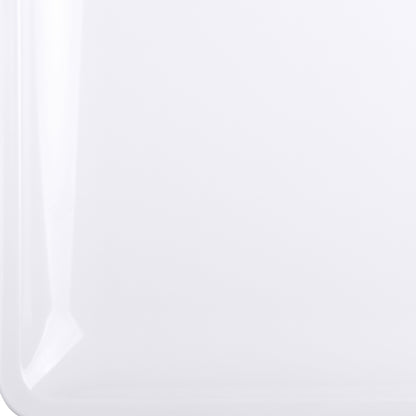 Melamine Square Coupe Platter - White