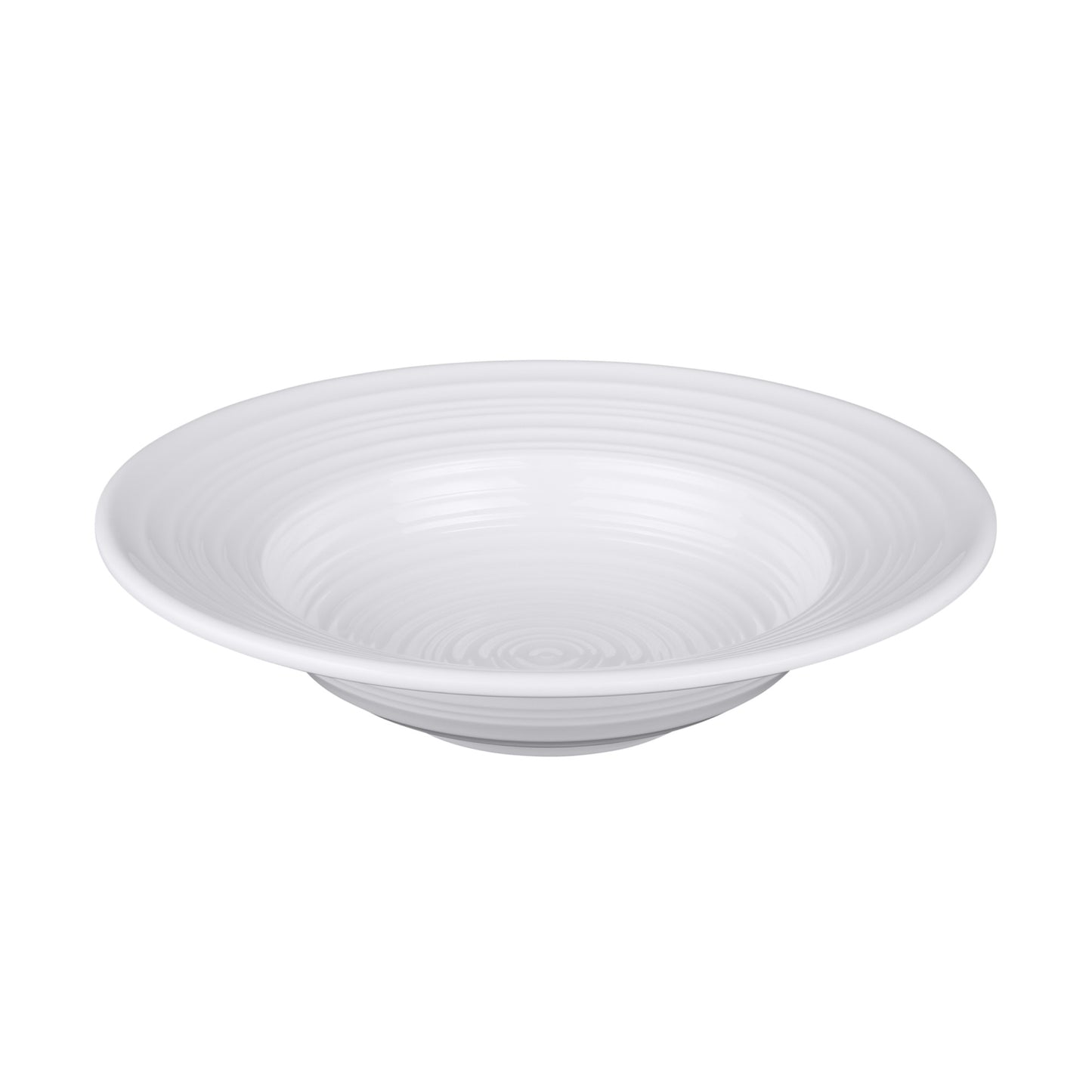 Melamine Swirl Pasta/Soup Bowl - White