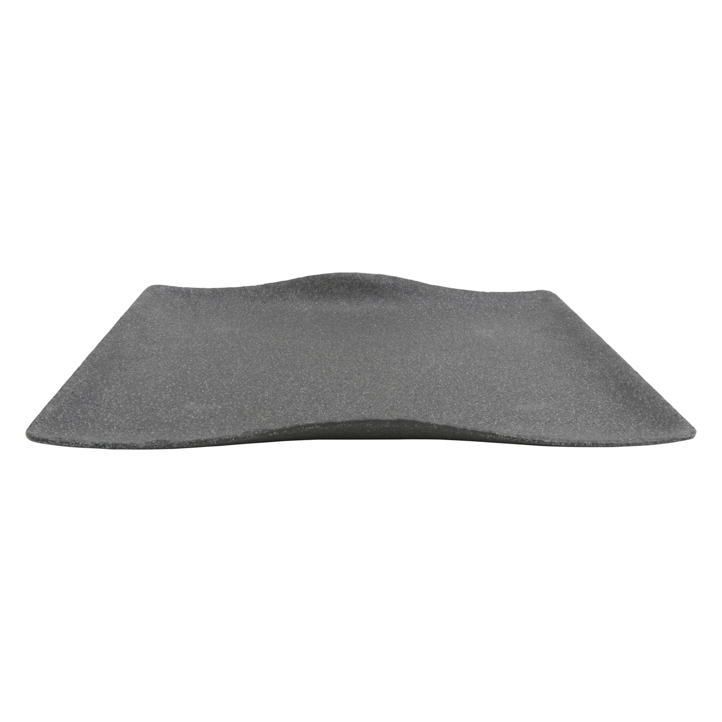 17.3" infuse stone grey rectangle melamine platter (medium), 17.3"L x 12.2"W x 1.8"H, GET, cheforward