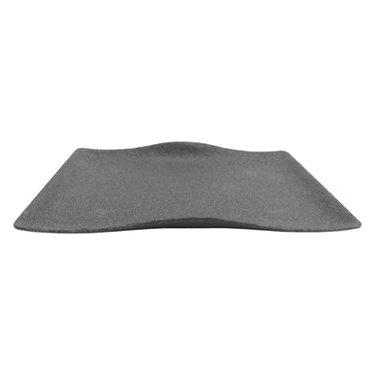 17.3" infuse stone grey rectangle melamine platter (medium), 17.3"L x 12.2"W x 1.8"H, GET, cheforward