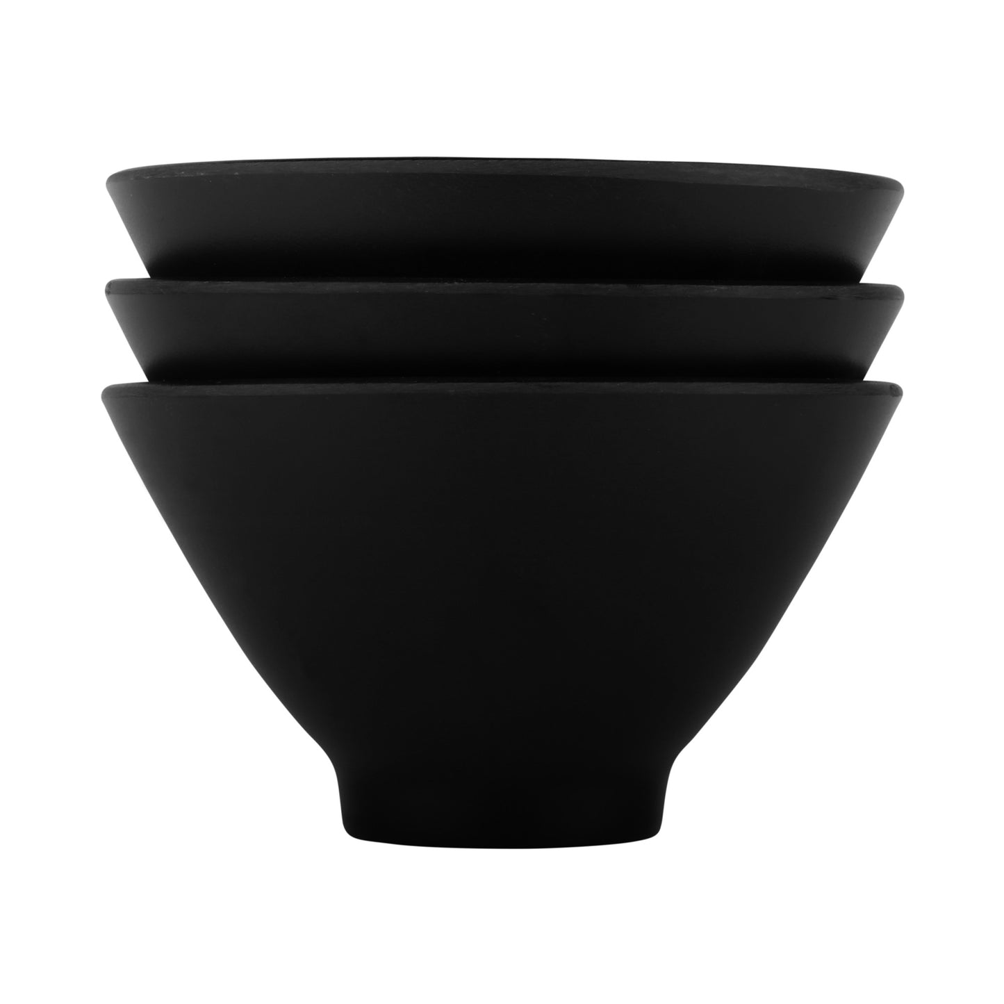 Melamine Round Bowl - Black