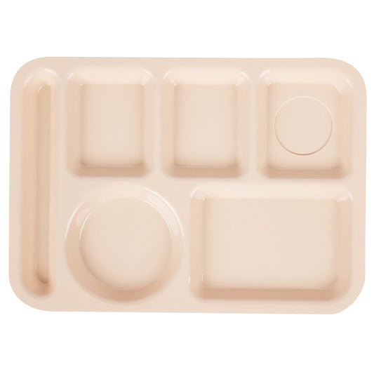 13.625" x 9.75" Left Handed 6-Compartment Tray, 0.75" Tall