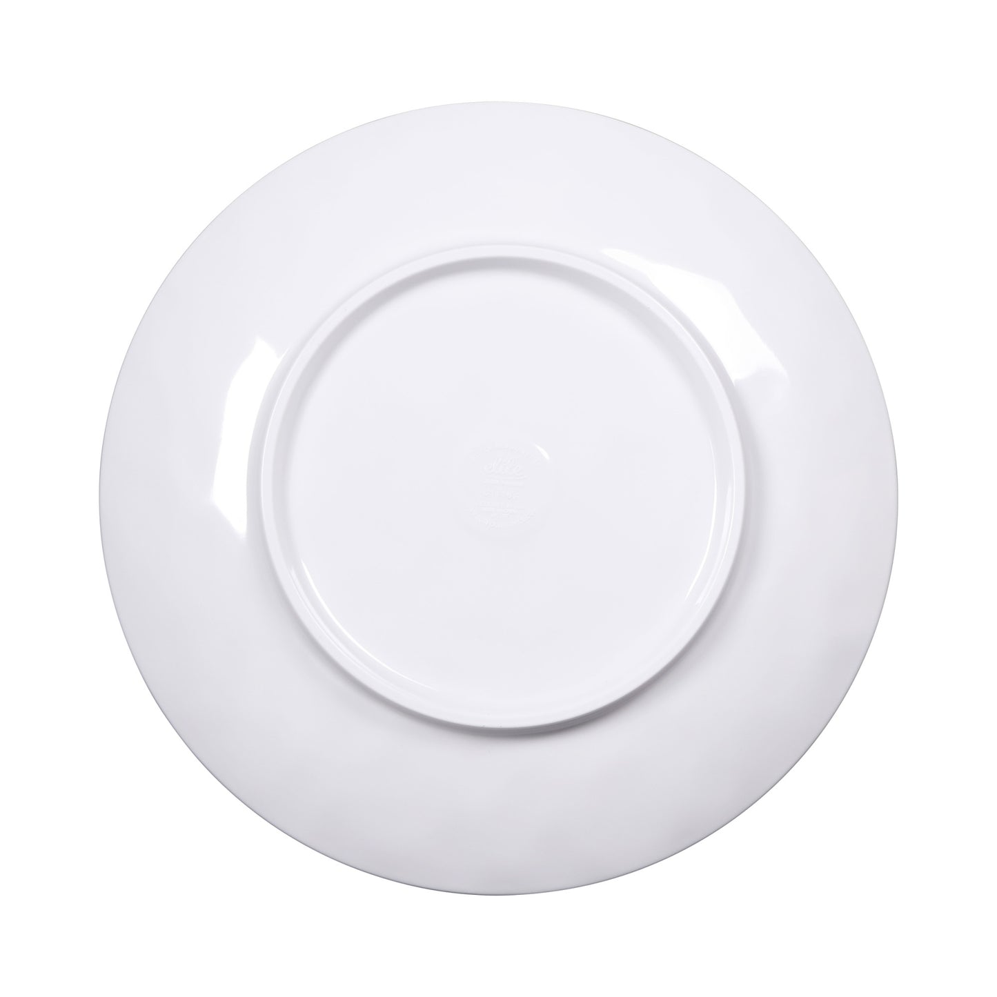 Melamine Round Plate - Navy Design