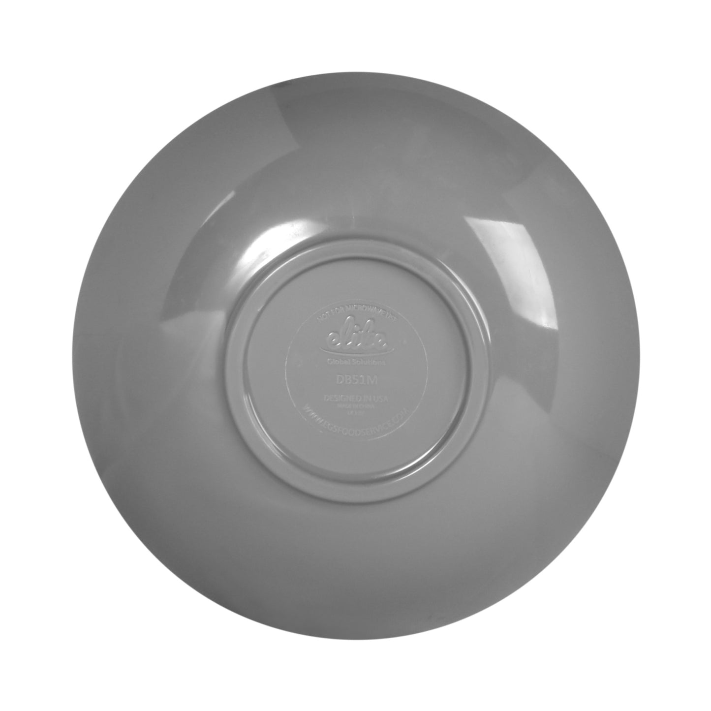 Melamine Small Round Crackle Bowl - Gray
