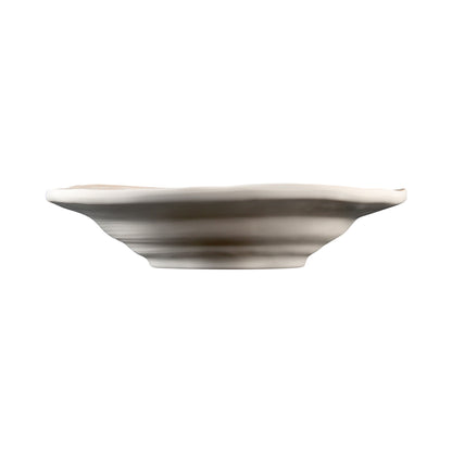 Melamine Irregular Round Bowl - Off White Design