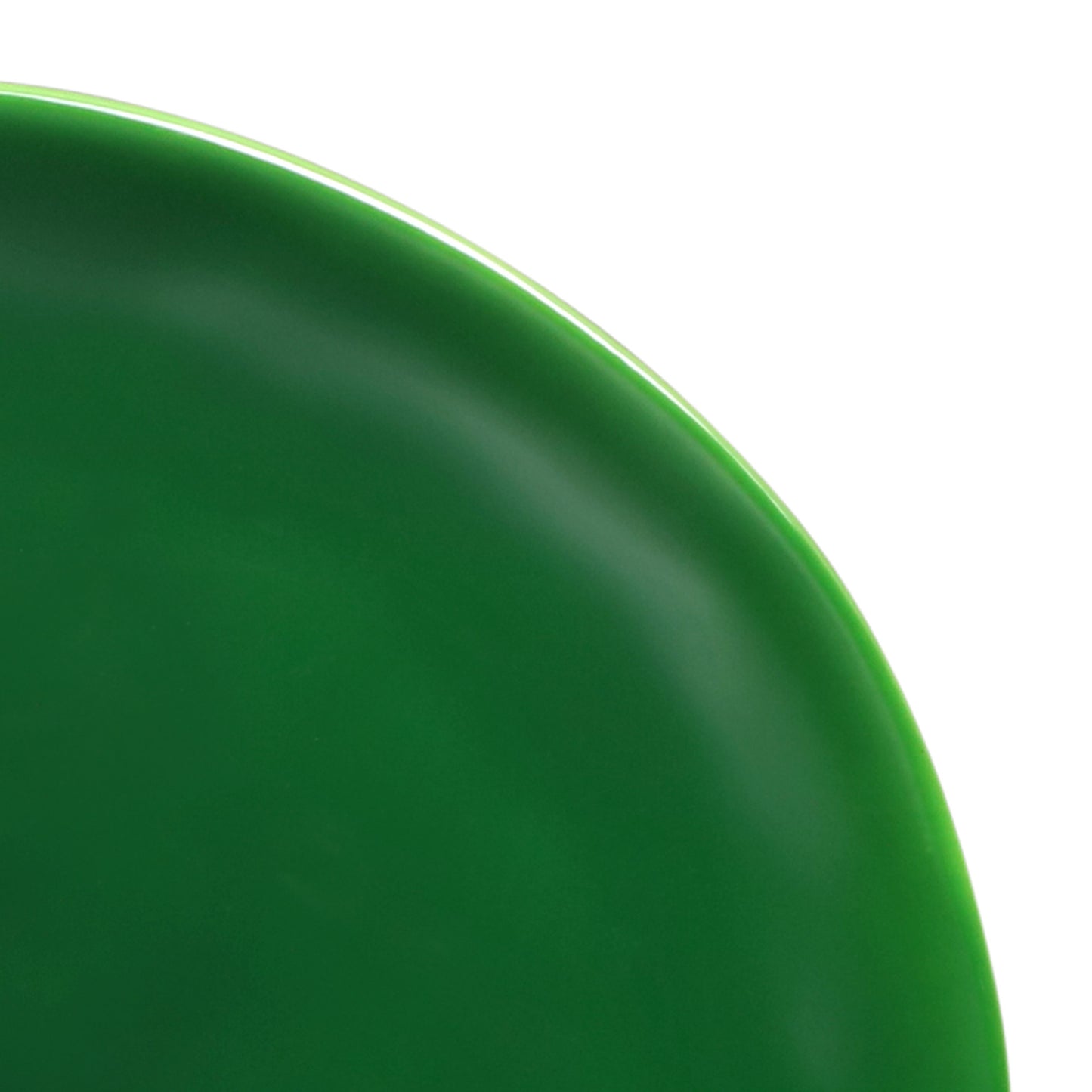 Melamine Round Plate - Green Glaze