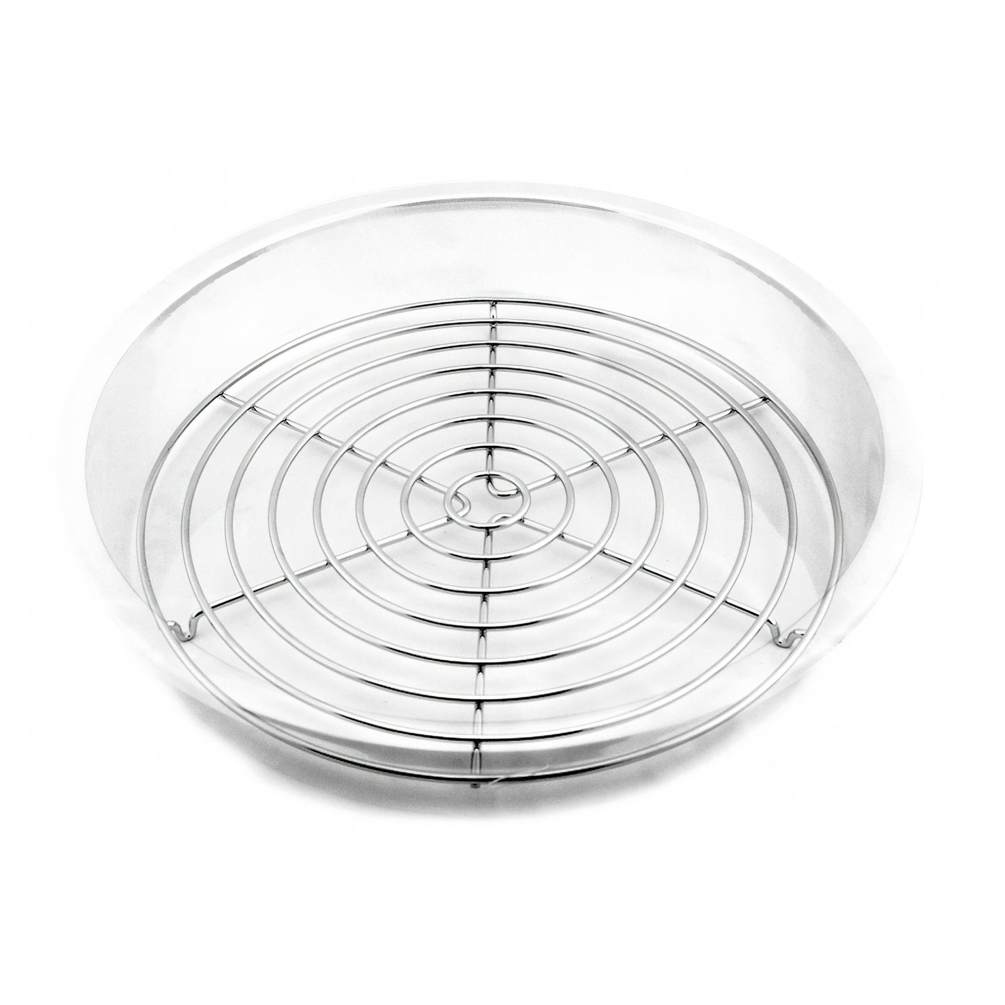 12.5" Full Circle Chrome Wire Grate, 0.75" Tall