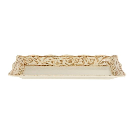 Melamine Tray with Scallop Edge