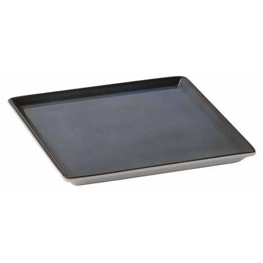 9" x 9" Blue Square China Plate. FRILICH 3PO059 RAISER