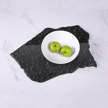 Melamine Irregular Display Stone - Black Granite