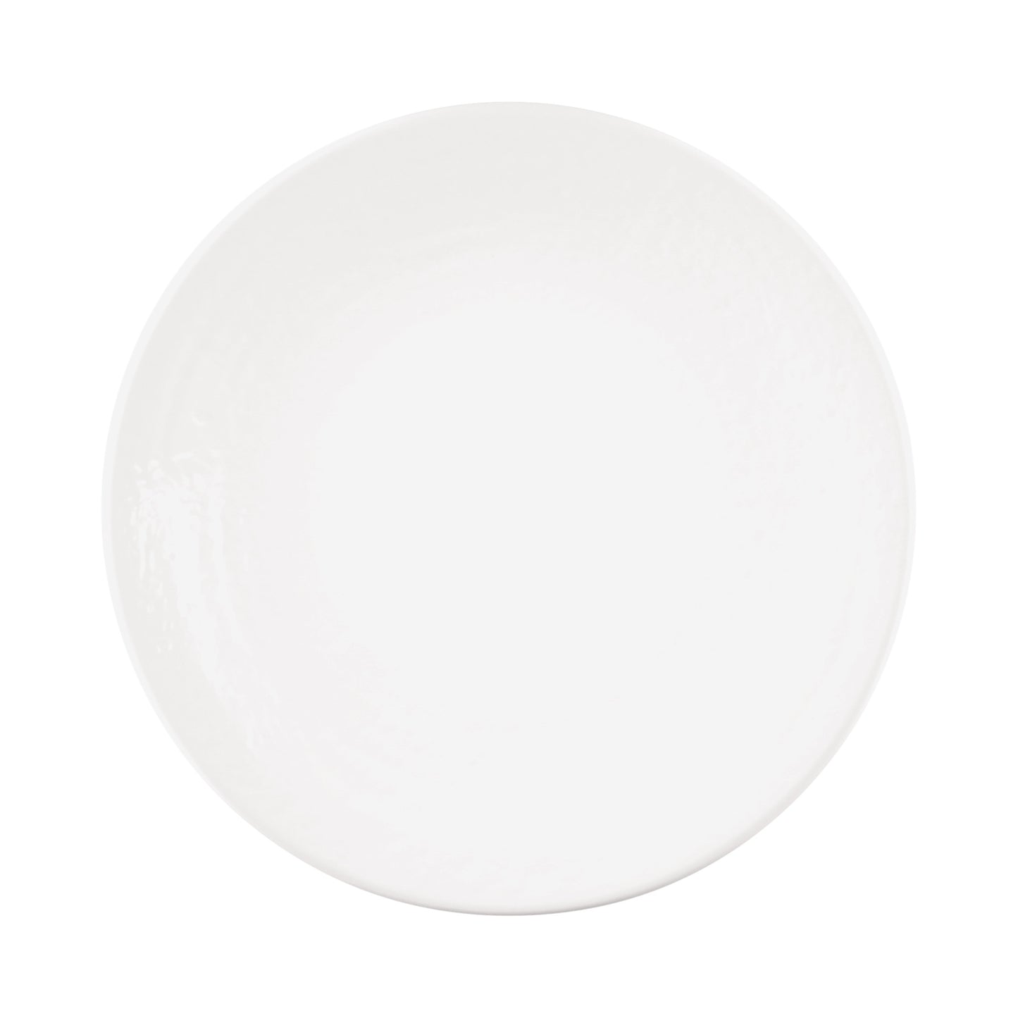 Melamine Round Pebble Plate - White