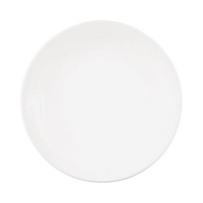 Melamine Round Pebble Plate - White
