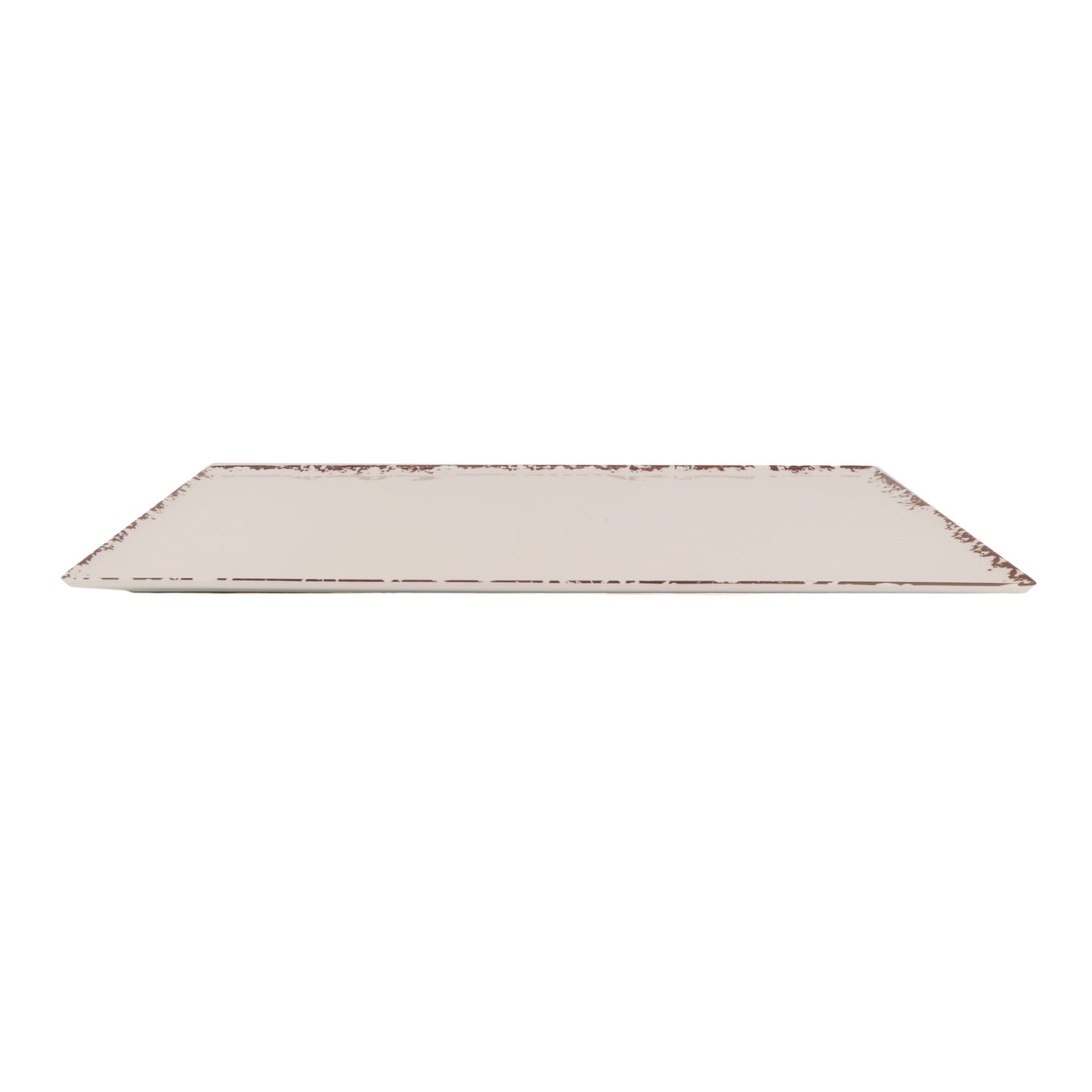21" x 12.75" Melamine Rectangular Platter, Full Size, GN 1/1, G.E.T. Tuscan