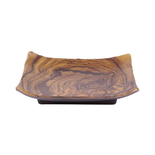 Melamine Square Plate - Sequoia
