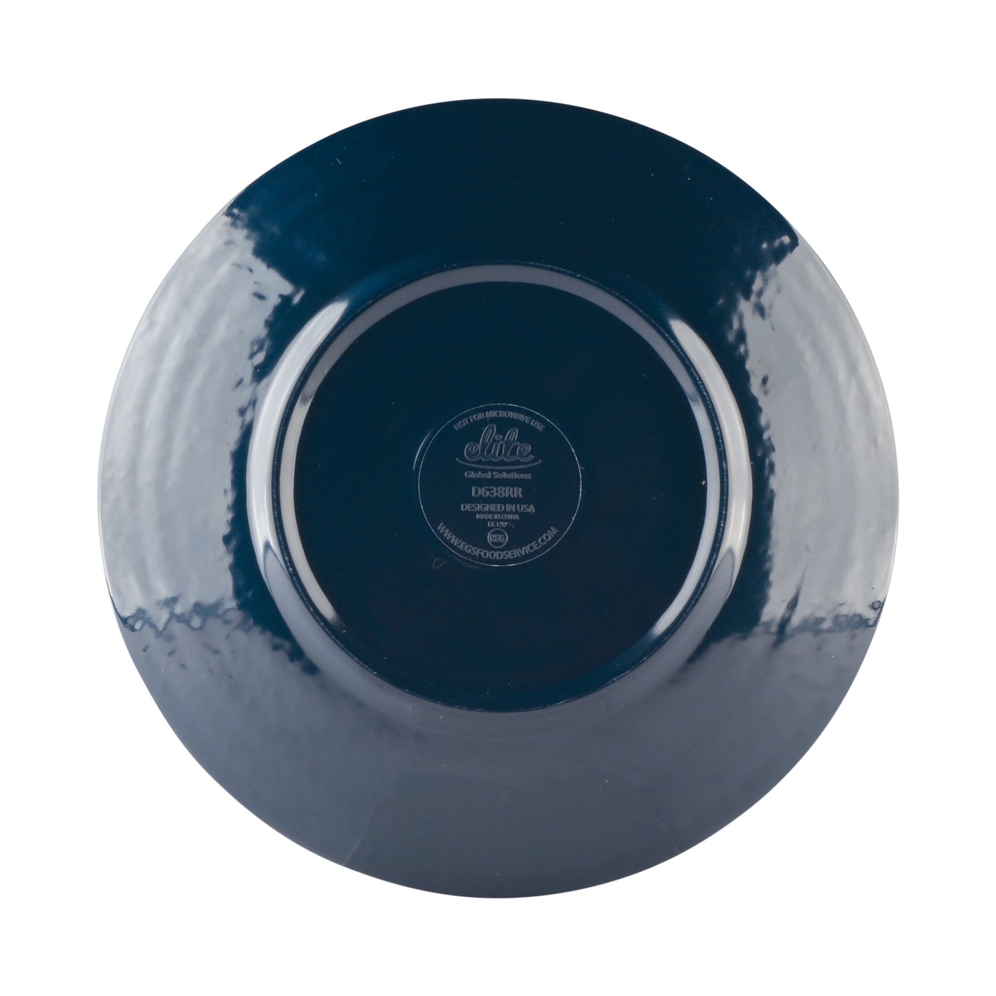 Melamine Round Pebble Plate - Lapis