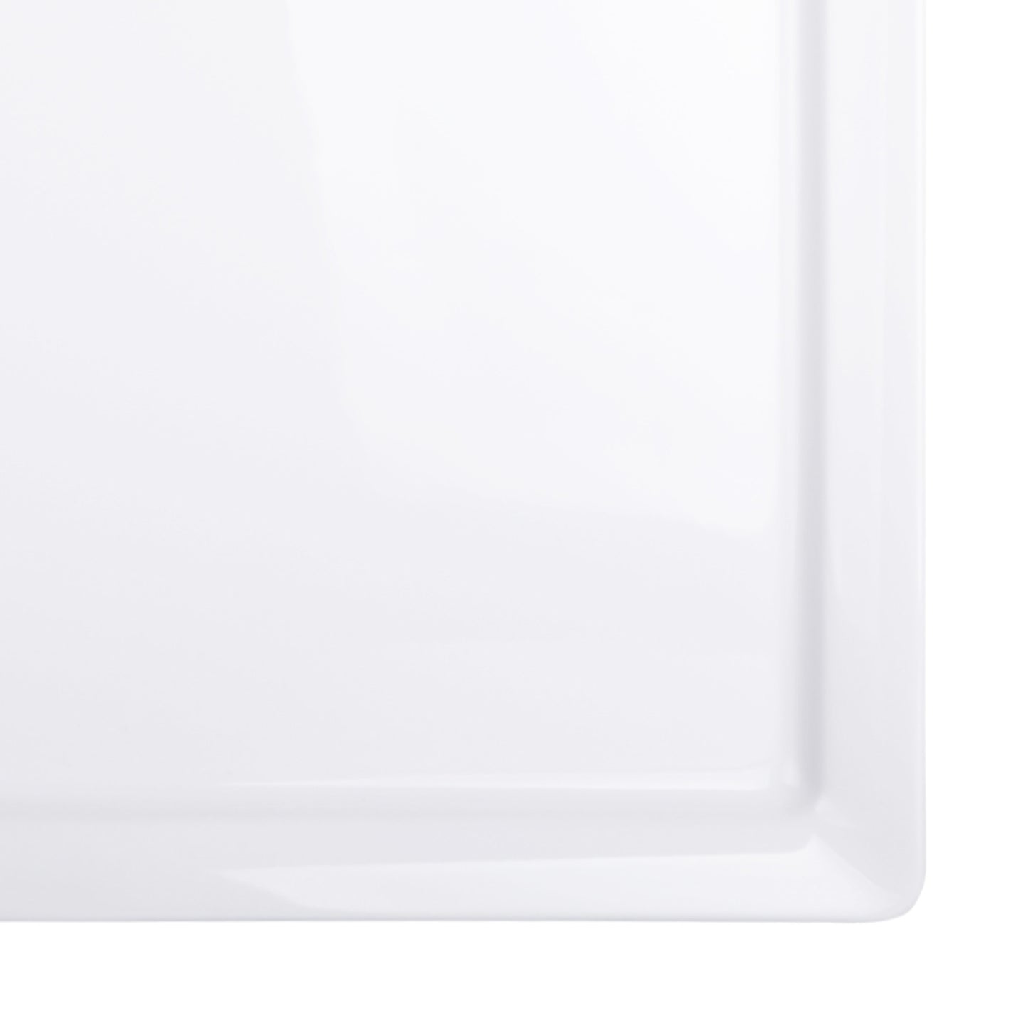 Melamine Rectangular Serving Platter - White