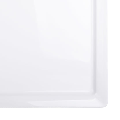 Melamine Rectangular Serving Platter - White