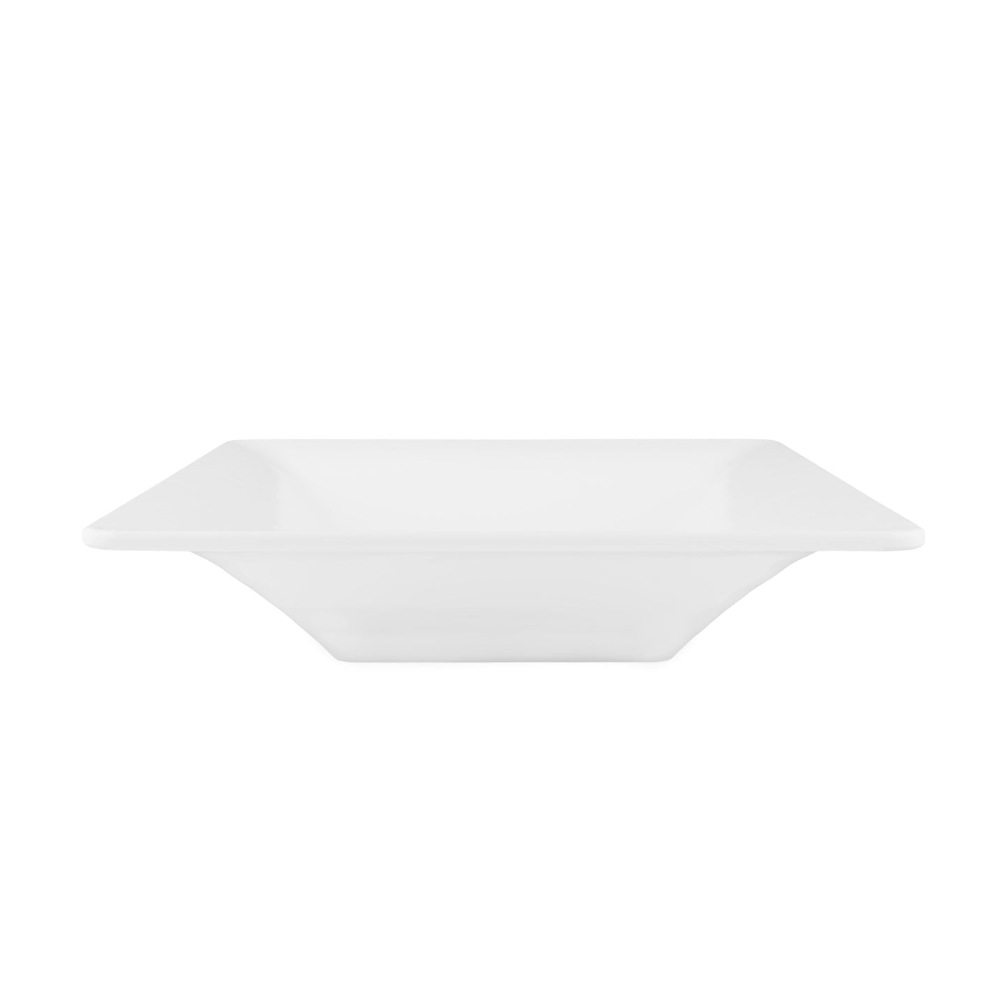 Melamine Square Pebble Serving Bowl - White