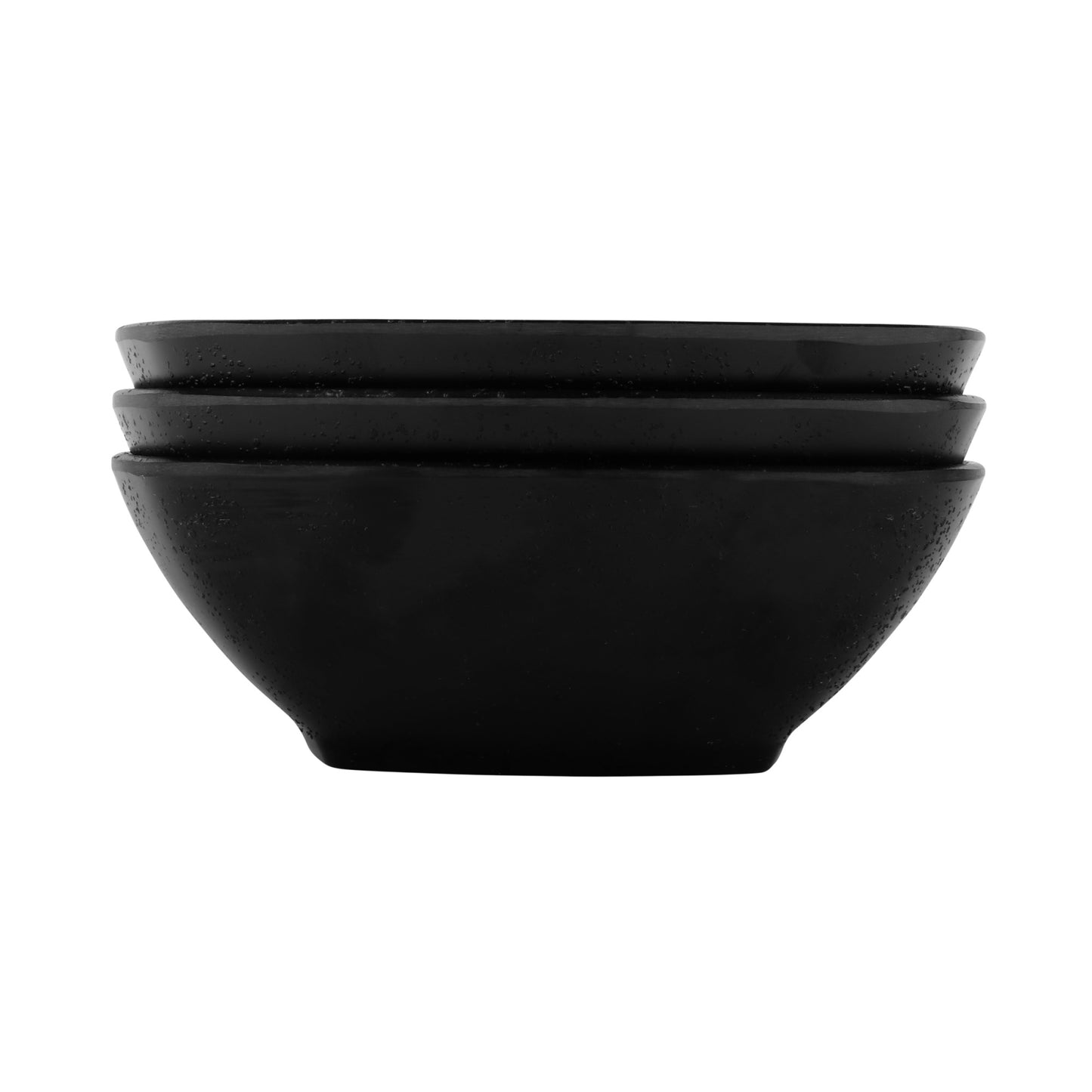 Melamine Square Bowl - Black