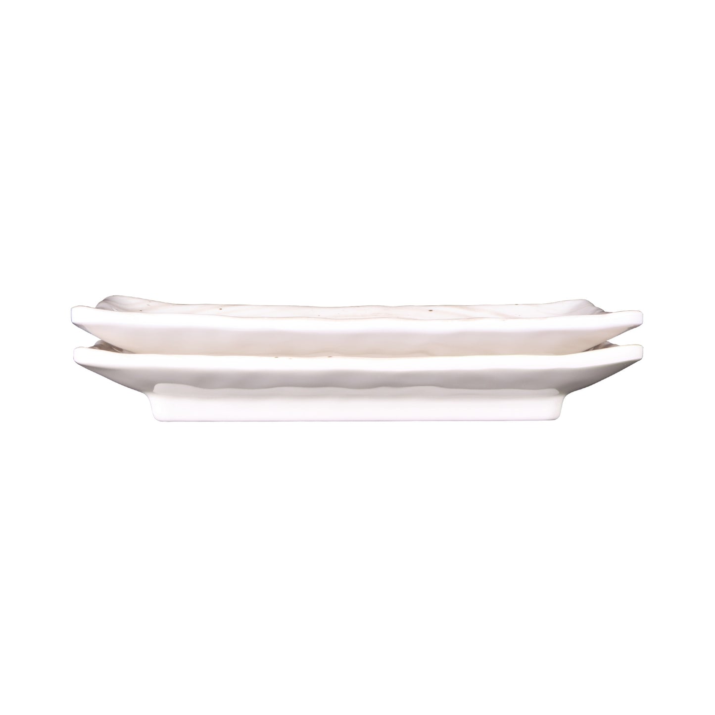 Melamine Rectangular Plate - Taupe Design
