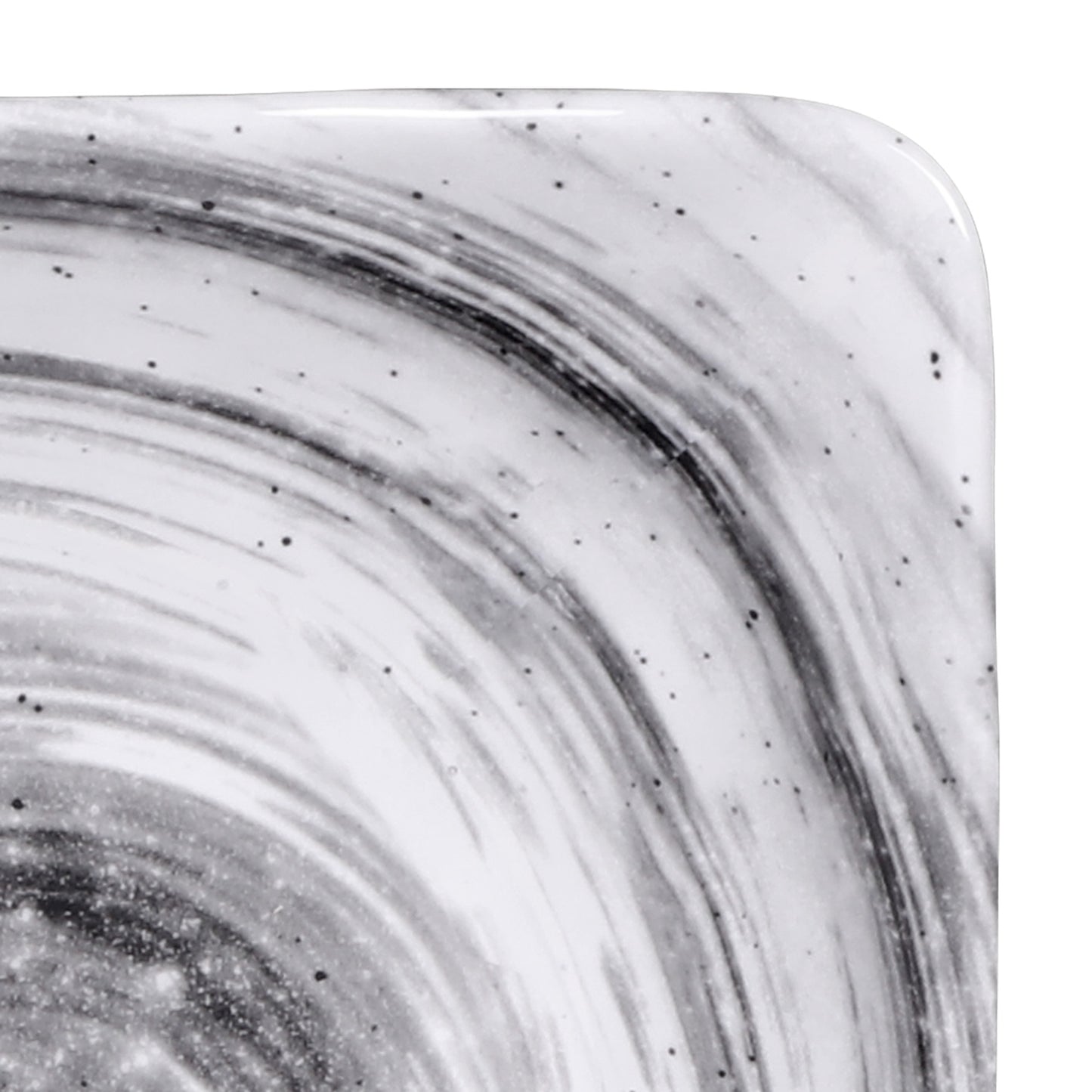 Melamine Square Bowl - Black Design